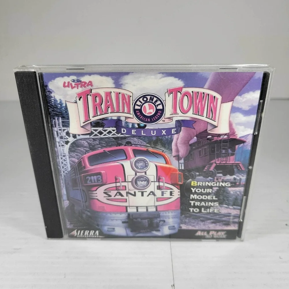 Traintown Lionel Trains 3D Ultra PC Railroad Simulation Game Sierra CIB